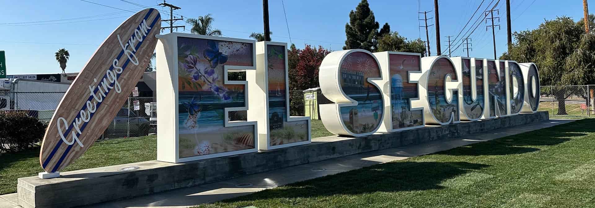 Public landmark and landscaped plaza in El Segundo